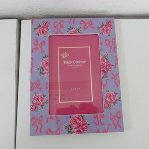 (#115) Juicy Couture Los Angeles, Cali Home Floral & Bows 4 X 6 Photo Frame